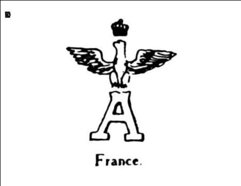 A surmontee d'un alerion couronne