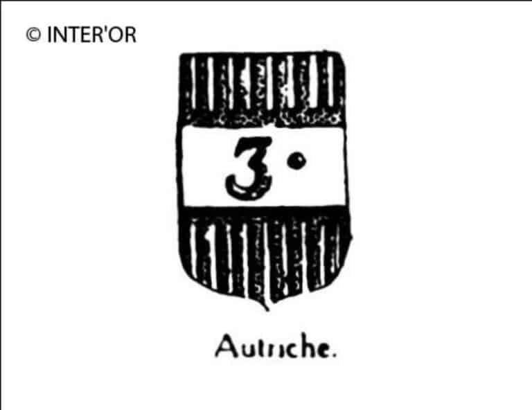 Chiffre 3 dans un ecusson