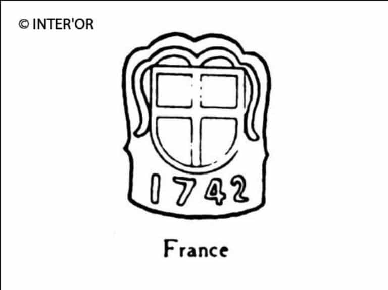 Croix dans armoiries 1742