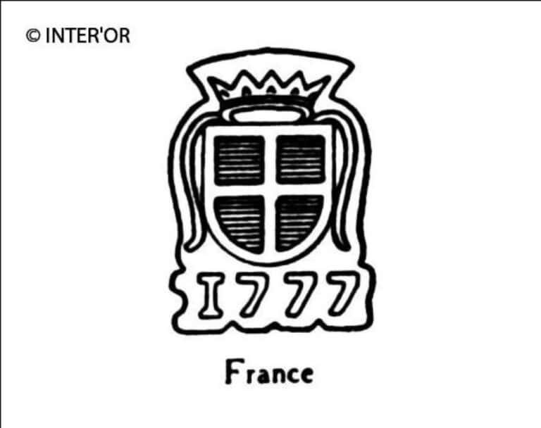 Croix dans armoiries couronnees 1777