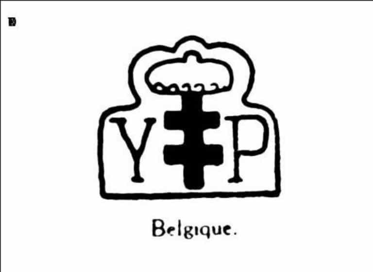 Croix de lorraine couronnee. — lettres y. P