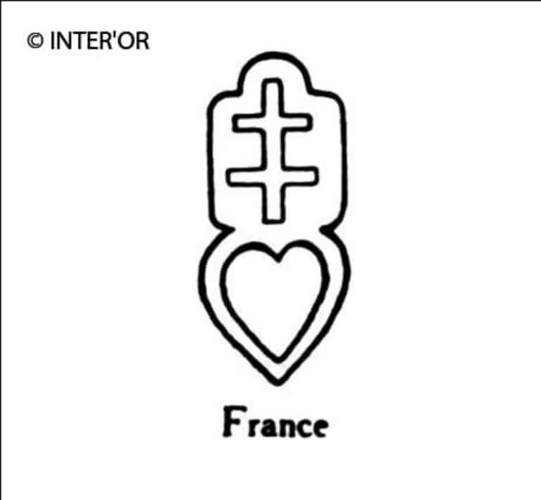 Croix de lorraine sur un cœur