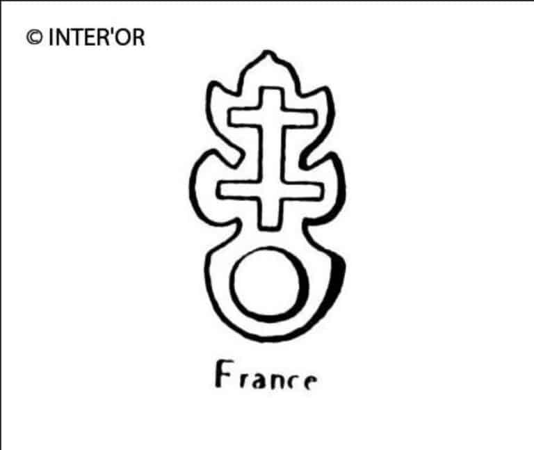 Croix de lorraine sur une circonference