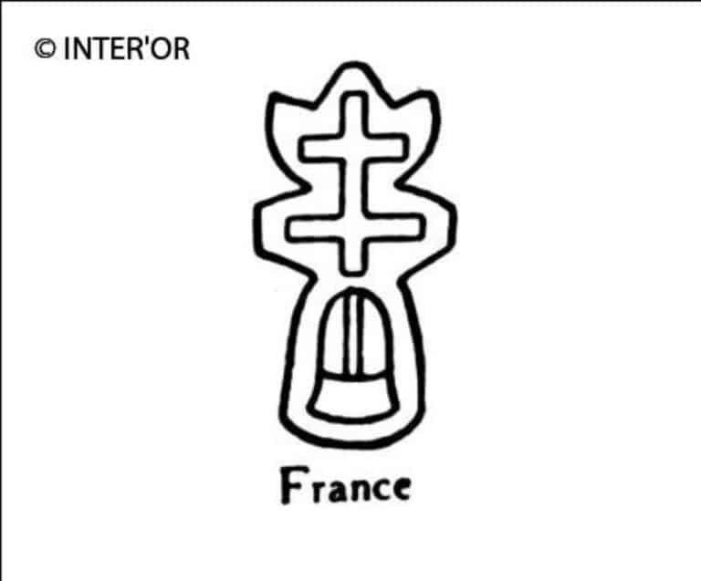Croix de lorraine sur une cloche