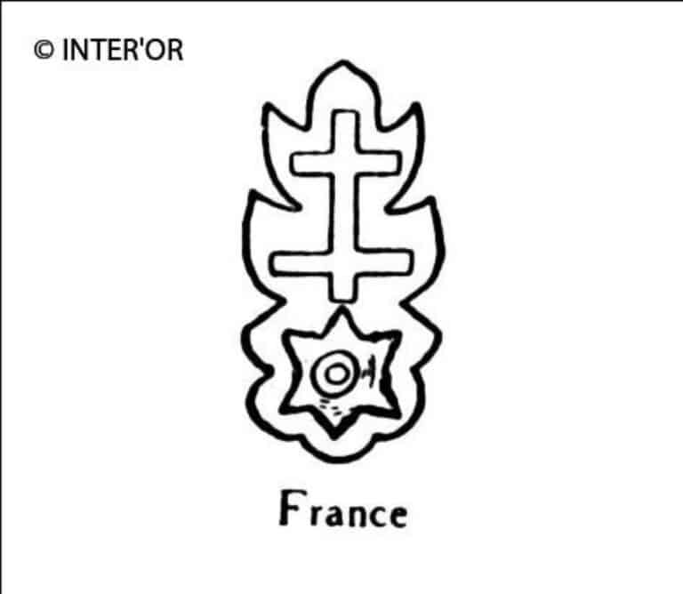 Croix de lorraine sur une molette