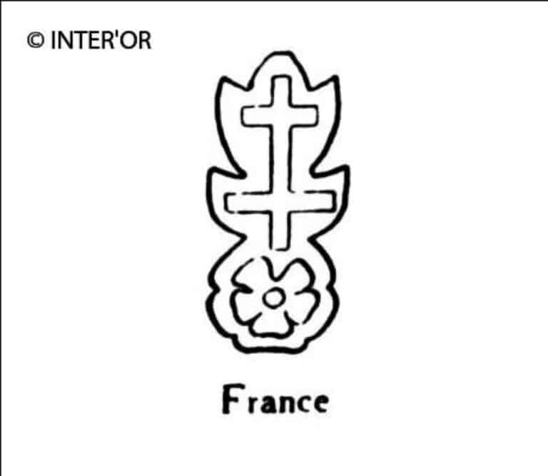 Croix de lorraine sur une rose