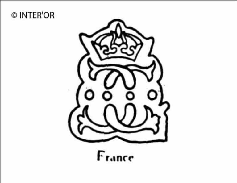 Deux c adosses et entrecroises sous couronne