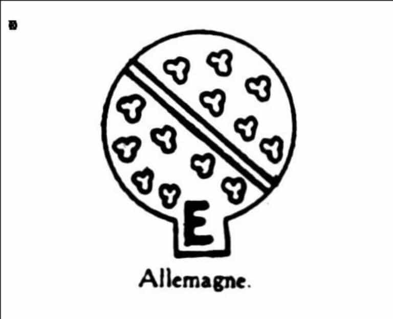 Ecusson etoile lettre e