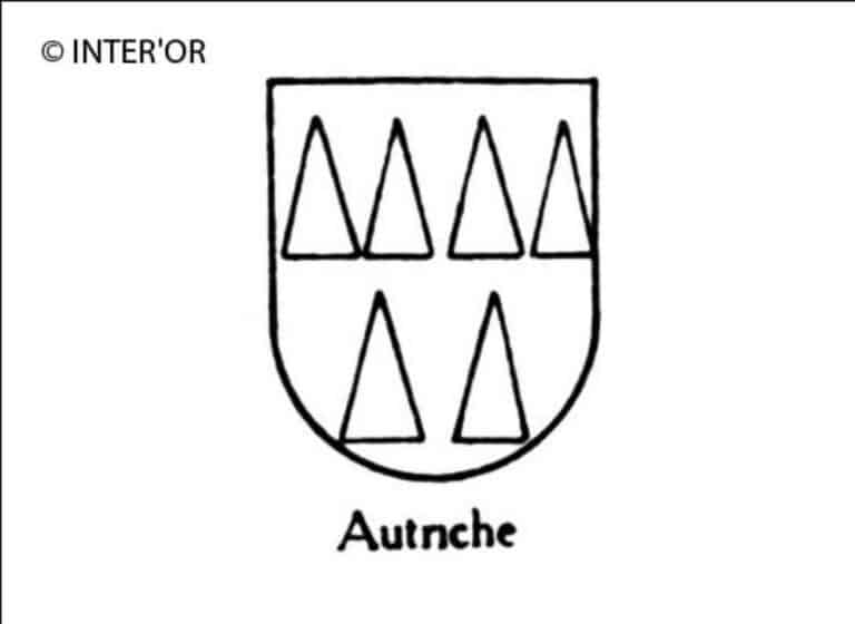 Ecusson renfermant six triangles