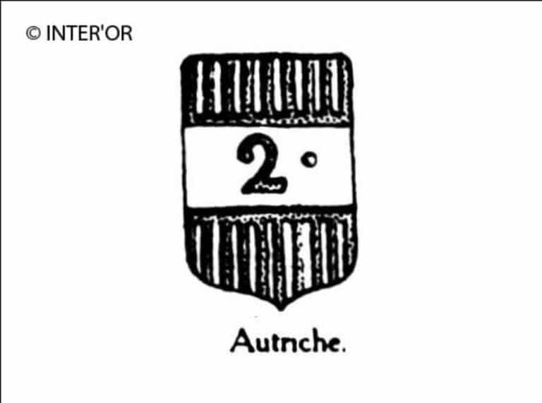 Ecusson. — chiffre 2