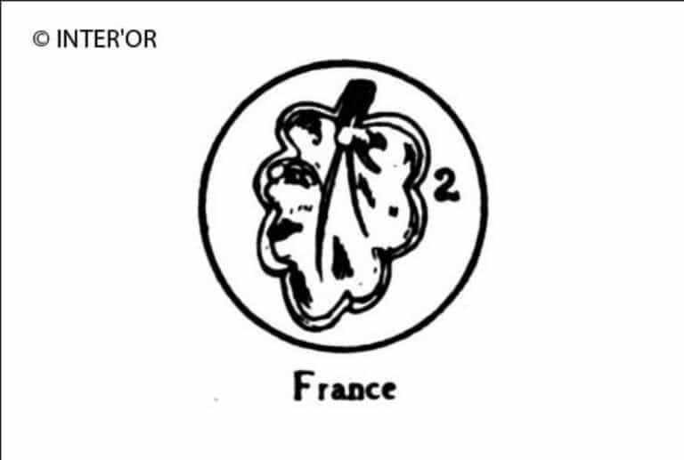 Feuille avec chiffre 2