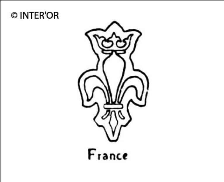 Fleur de lys couronnee