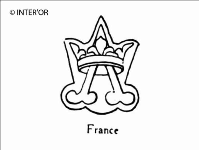 Lettre a dans une couronne