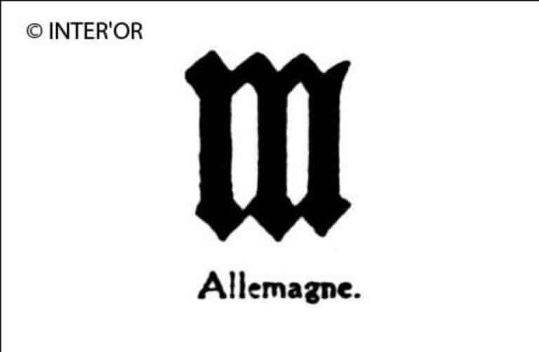 Lettre allemande m