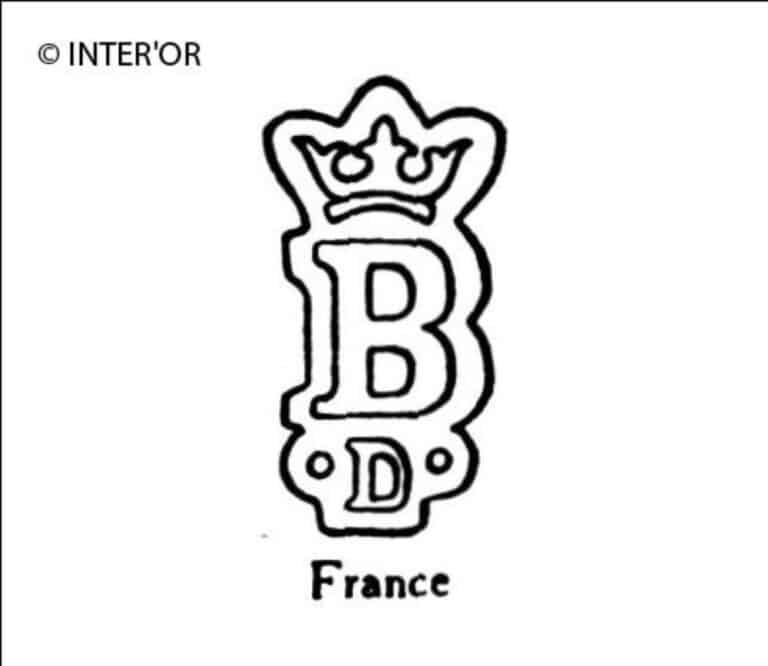 Lettre b couronnee d