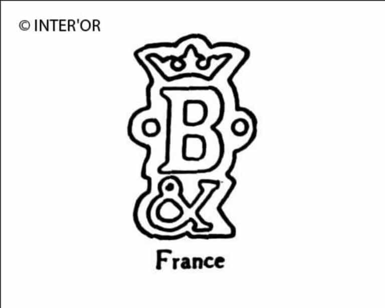Lettre b couronnee et