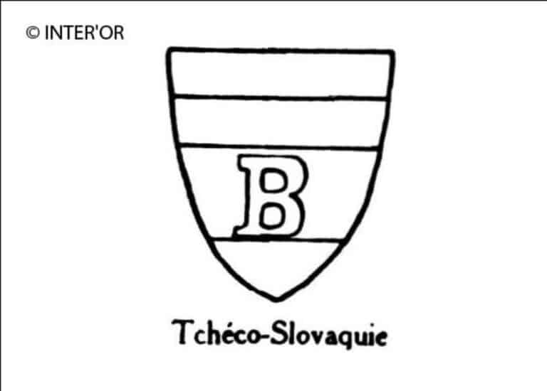 Lettre b dans un ecusson