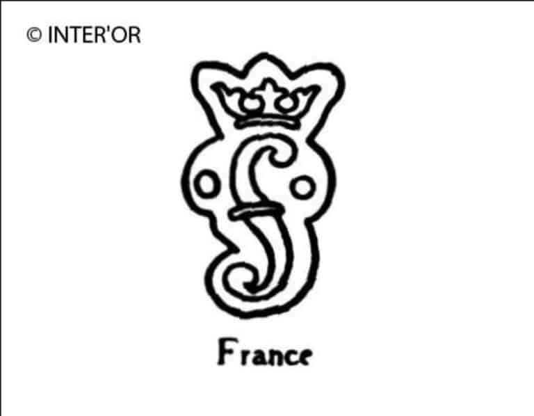Lettre f couronnee