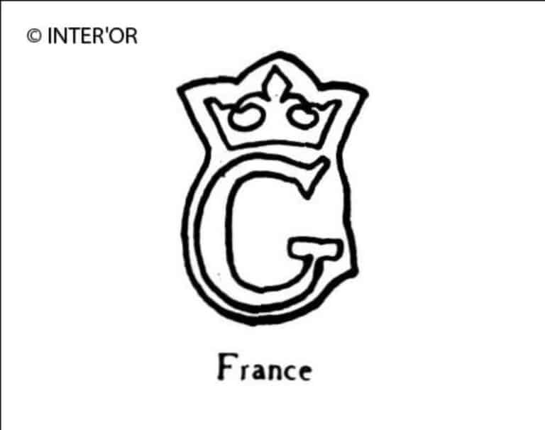 Lettre g couronnee