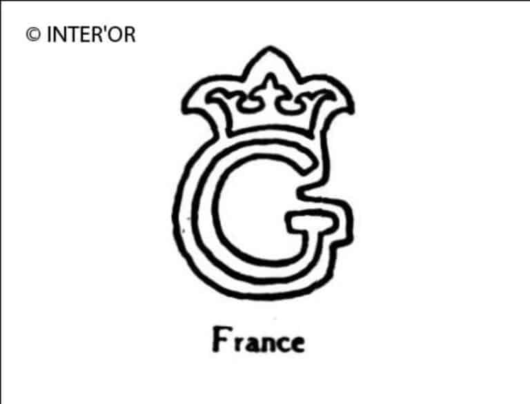 Lettre g couronnee