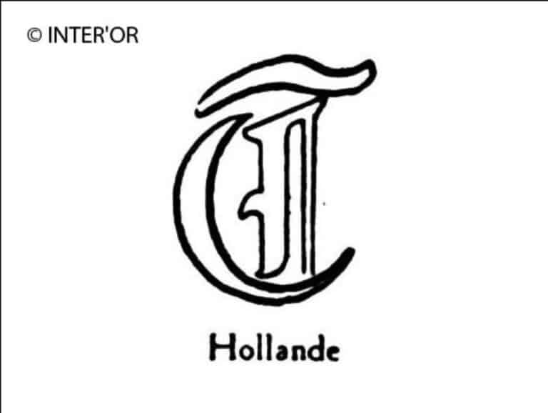 Lettre gothique t