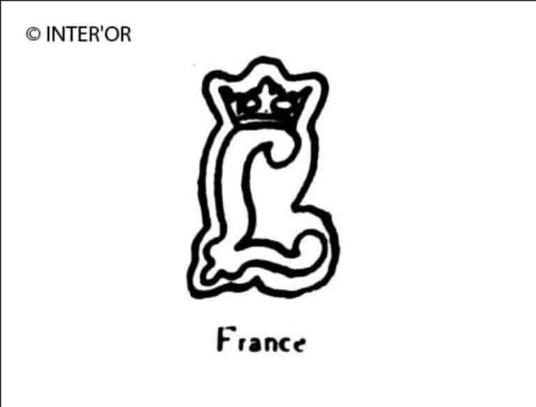 Lettre l couronnee
