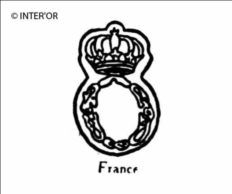 Lettre o couronnee