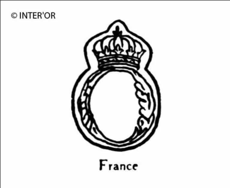 Lettre o couronnee