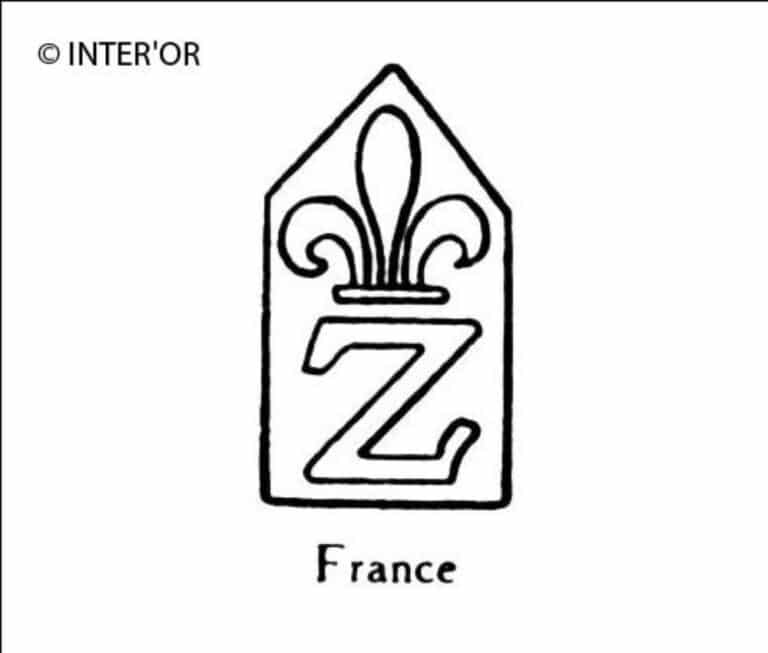 Lettre z fleurdelisee