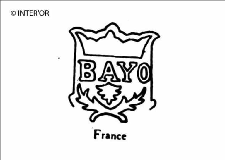 Lettres b a y o couronnees
