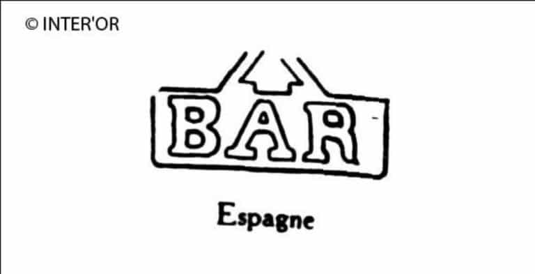 Lettres bar sous croix