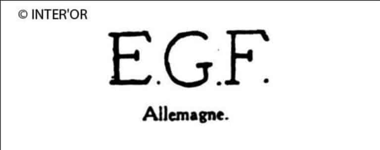 Lettres e. G. F