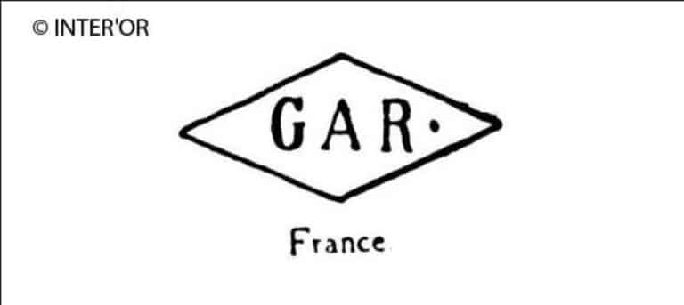 Lettres g. A. R. Dans un losange