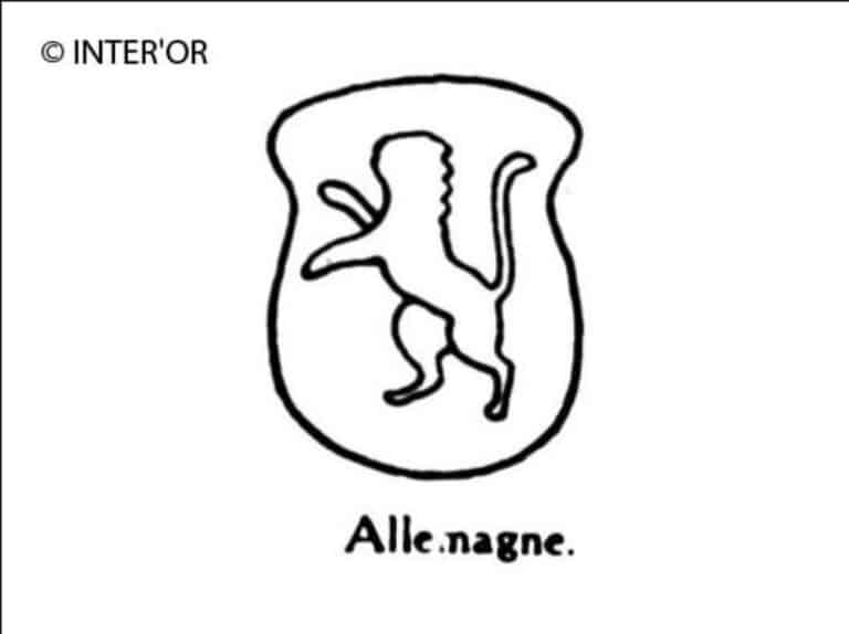 Lion debout