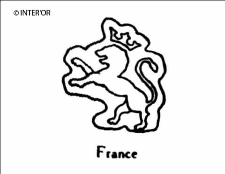 Lion debout couronne