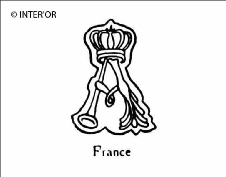 Majuscule a fleuronnee et couronnee