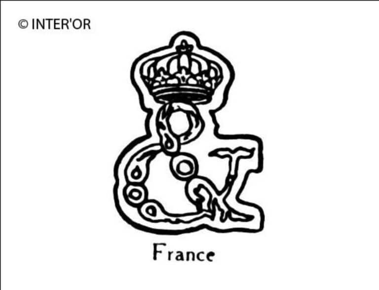 Monogramme ett couronne