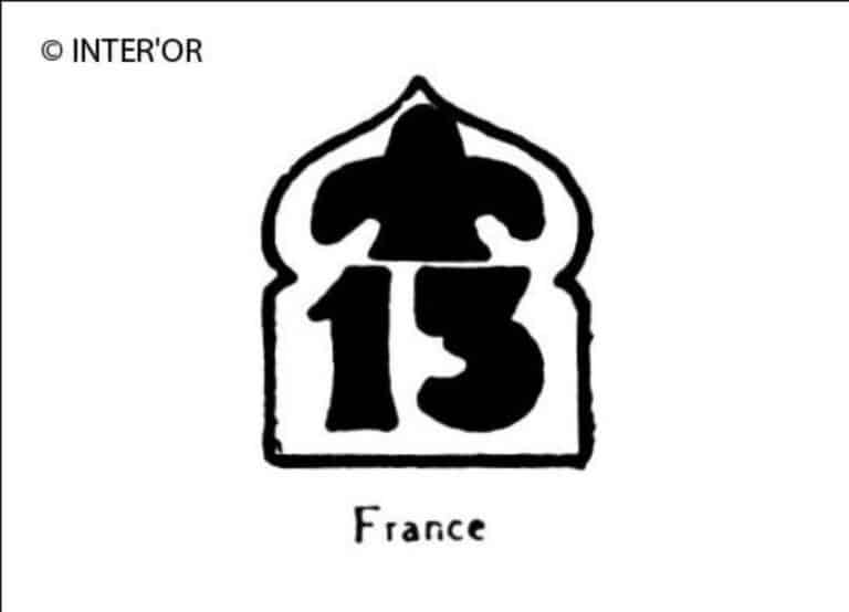 Nombre 13 fleurdelise