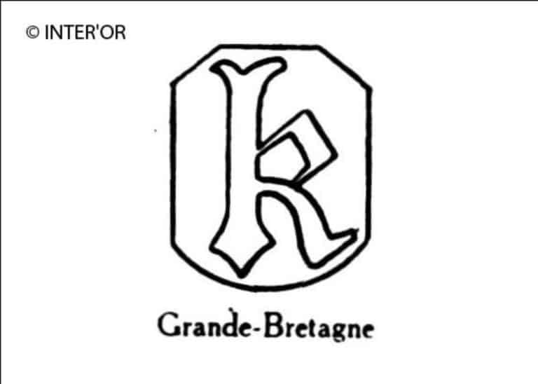 Petite lettre gothique k