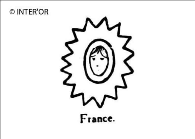 Tete dans un soleil