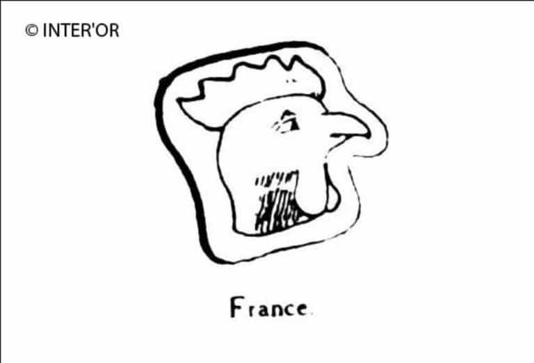 Tete de coq a droite bec ferme