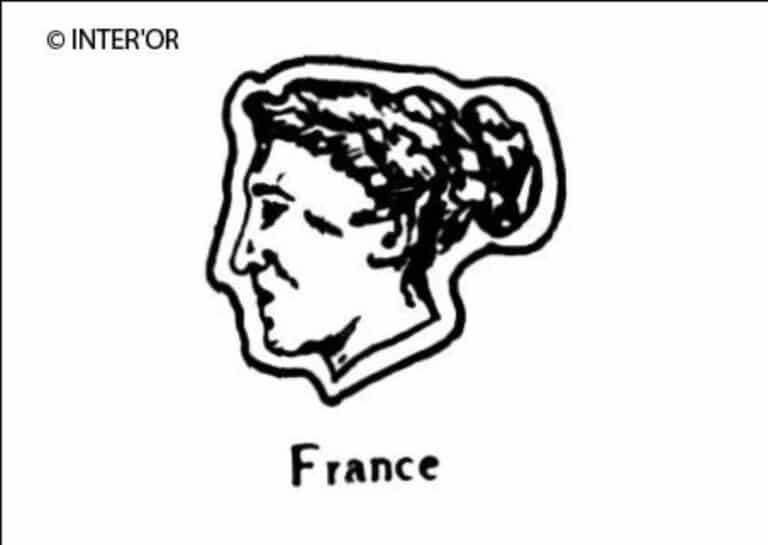 Tete de femme avec chignon
