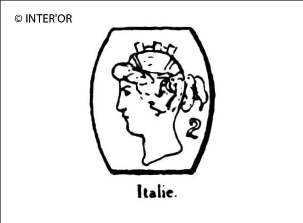 Tete de femme (italie couronnee)