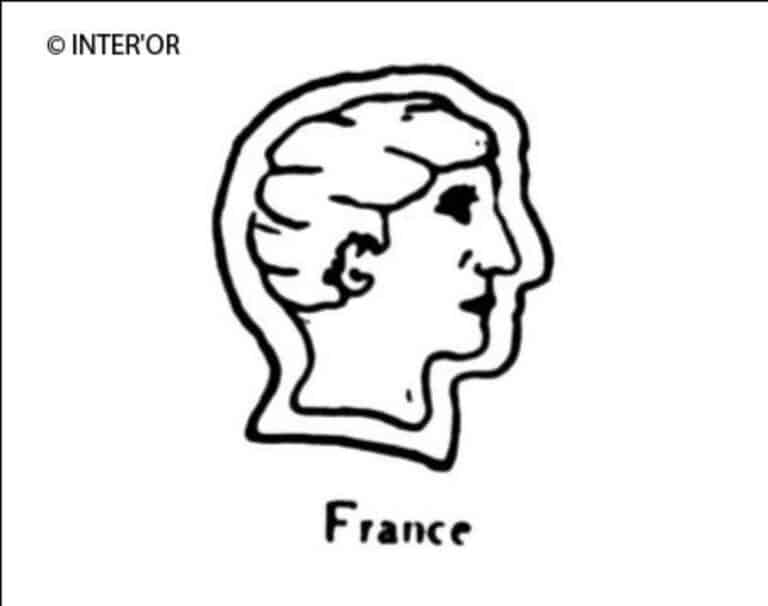 Tete d'enfant profil à droite