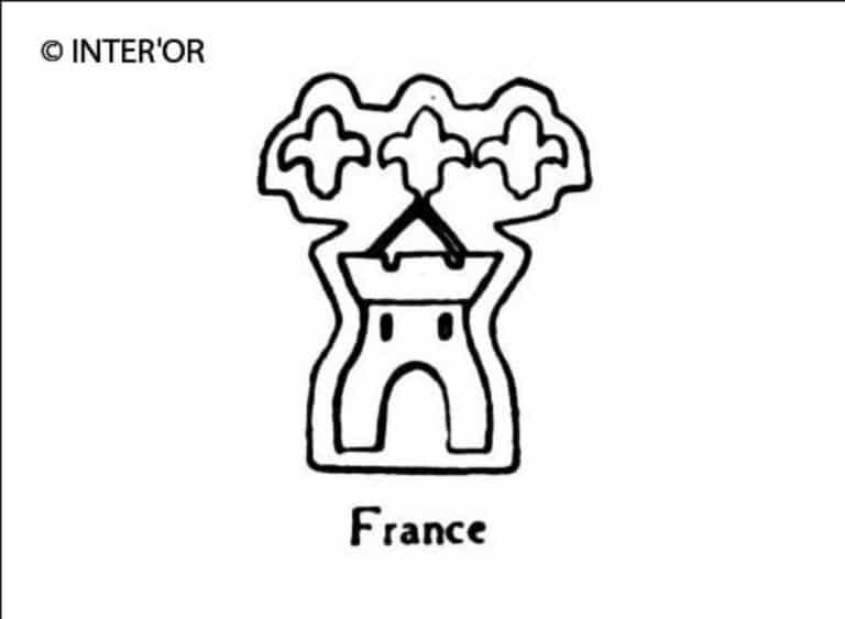 Tour surmontee de 3 fleurs de lys