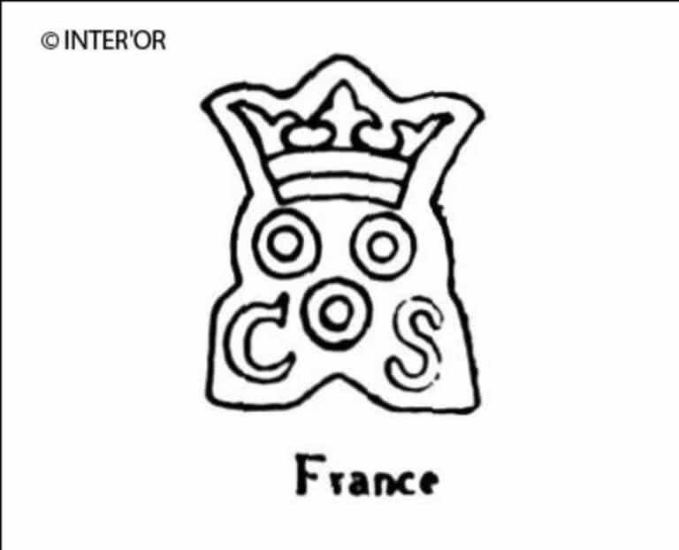 Trois ronds sous couronne. C. S.